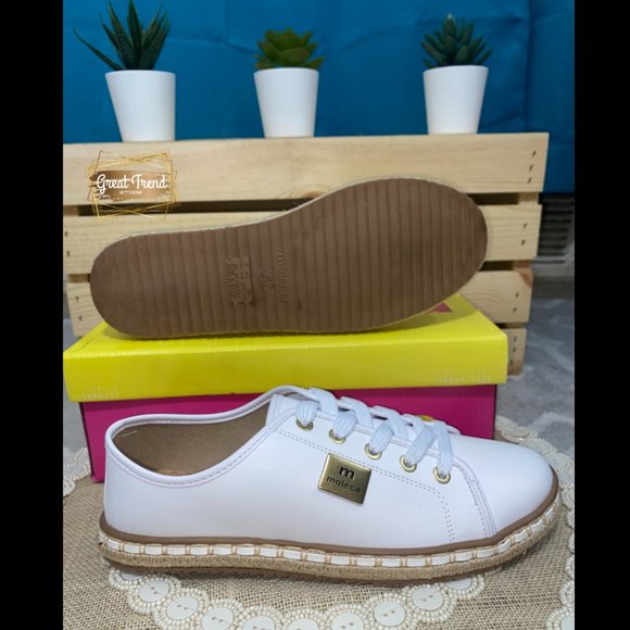 Women Espadrilles White Casual Sneakers - Picture 3 of 8